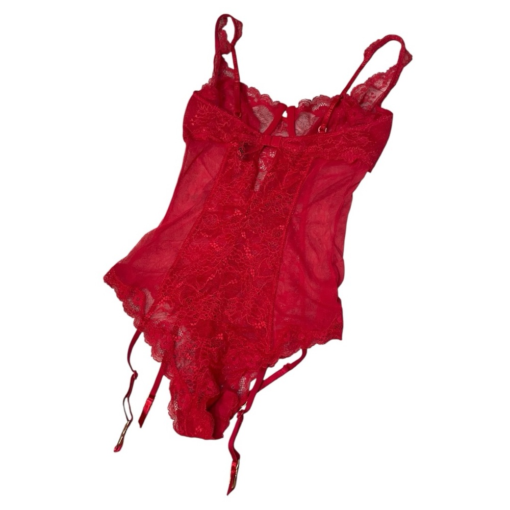 Victoria's Secret Red Lace Intimates Collection Teddy Lingerie